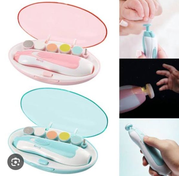 👶 Baby Electric Nail Clipper & Trimmer – Safe Nail Cutter for Newborns & Infants (0M+) | Manicure & Pedicure Set