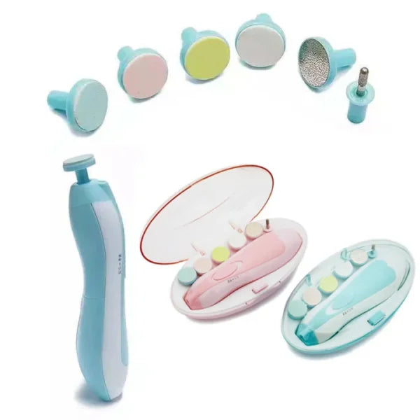 👶 Baby Electric Nail Clipper & Trimmer – Safe Nail Cutter for Newborns & Infants (0M+) | Manicure & Pedicure Set