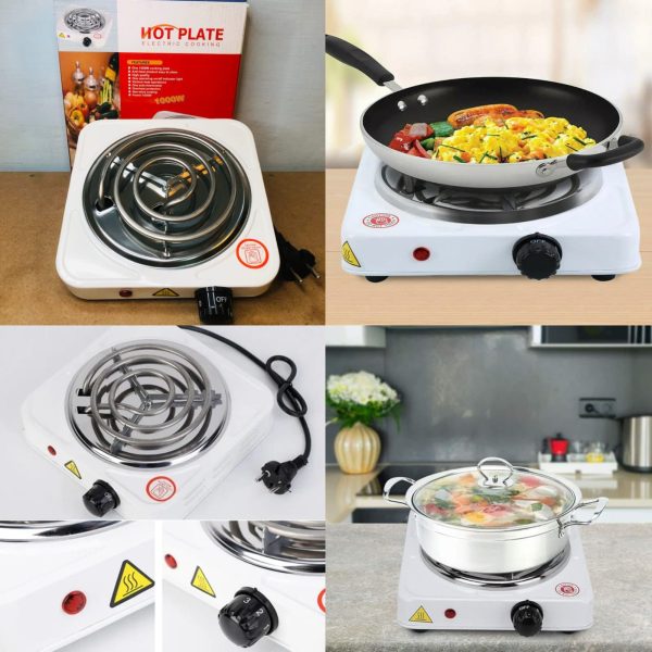 🔥 Electric Stove for Cooking – Fast-Heating Hot Plate with Metal Body (Random Color)