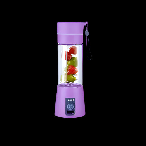 Portable Juicer Blender Cup – 380ml Mini Cordless USB Rechargeable Fruit & Vegetable Mixer – Crushed Ice & Smoothie Maker for Home, Travel & Outdoor Use – Random Color