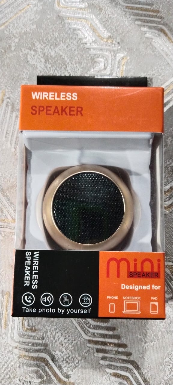 Mini Portable Wireless Bluetooth Speaker – Rechargeable Compact Speaker with Card Slot – Powerful Sound – Random Color