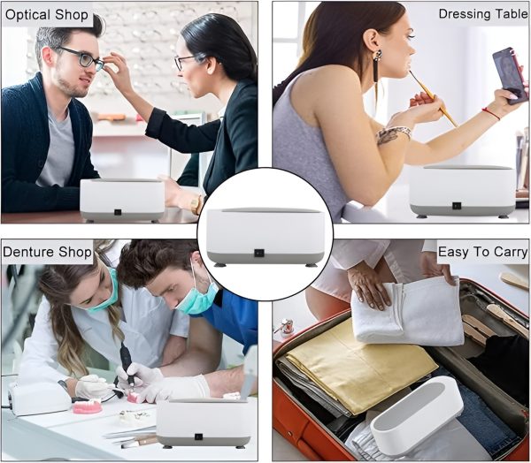 ✨ Ultrasonic Jewelry & Eyewear Cleaner – Multipurpose Cleaning Machine for Rings, Watches, Glasses & Makeup Brushes (Random Color)