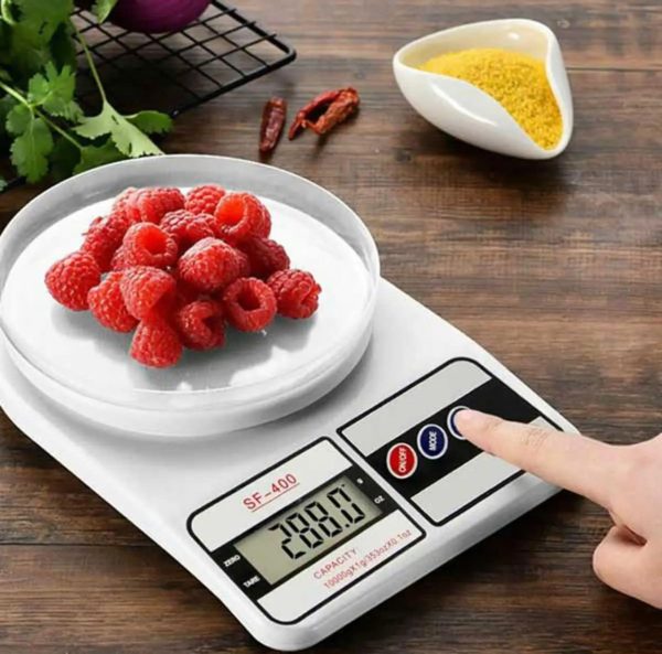 Digital Kitchen Weighing Scale – 1 Gram to 10 Kg Precision Scale – Mini Food & Ingredient Weight Machine – Cell Operated