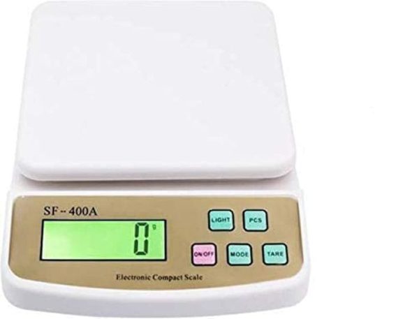 Digital Kitchen Weighing Scale – 1 Gram to 10 Kg Precision Scale – Mini Food & Ingredient Weight Machine – Cell Operated