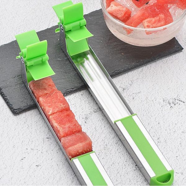 ๐ Windmill Watermelon Cube Cutter โ ๐ Stainless Steel Watermelon Slicer with Cutting Wheel โ ๐ฝ๏ธ Fruit Corer Knife for Melons & Salad Prep โ ๐ ๏ธ Easy Kitchen Gadget