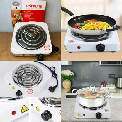 🔥 Electric Stove for Cooking – Fast-Heating Hot Plate with Metal Body (Random Color)