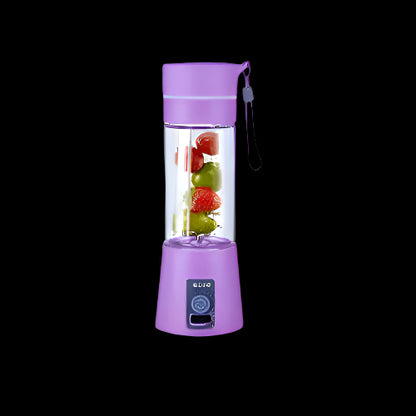 Portable Juicer Blender Cup – 380ml Mini Cordless USB Rechargeable Fruit & Vegetable Mixer – Crushed Ice & Smoothie Maker for Home, Travel & Outdoor Use – Random Color