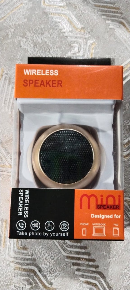 Mini Portable Wireless Bluetooth Speaker – Rechargeable Compact Speaker with Card Slot – Powerful Sound – Random Color