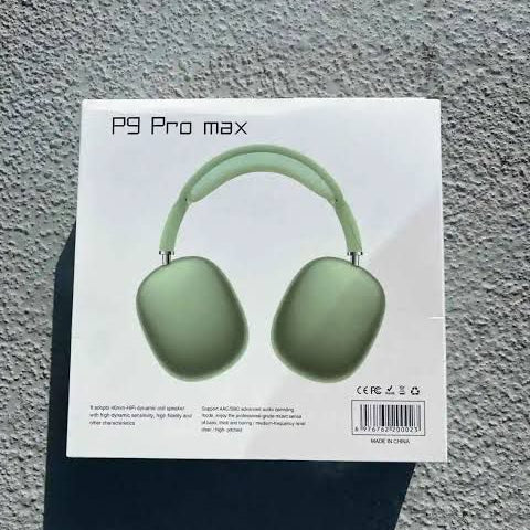 P9 Pro Max Wireless Bluetooth Headphones – Premium Over-Ear Headset for Music, Gaming, Travel, and Daily Use – Best Bluetooth Headset – Random Color
