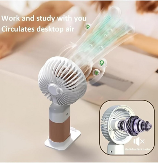 Portable Mini Rechargeable Fan – Compact Single-Speed Air Cooler for Summer Use – Lightweight & USB Powered