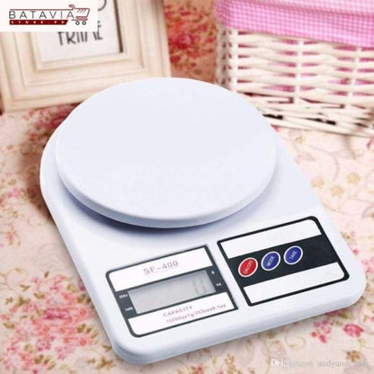Digital Kitchen Weighing Scale – 1 Gram to 10 Kg Precision Scale – Mini Food & Ingredient Weight Machine – Cell Operated