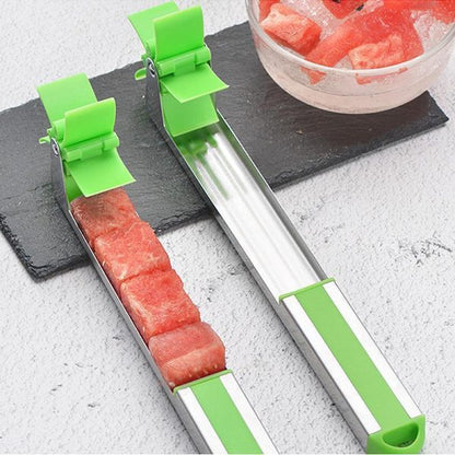 🌀 Windmill Watermelon Cube Cutter – 🍉 Stainless Steel Watermelon Slicer with Cutting Wheel – 🍽️ Fruit Corer Knife for Melons & Salad Prep – 🛠️ Easy Kitchen Gadget